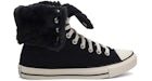 Converse Chuck Taylor All Star Fold Over Hi Black Egret (Women's)