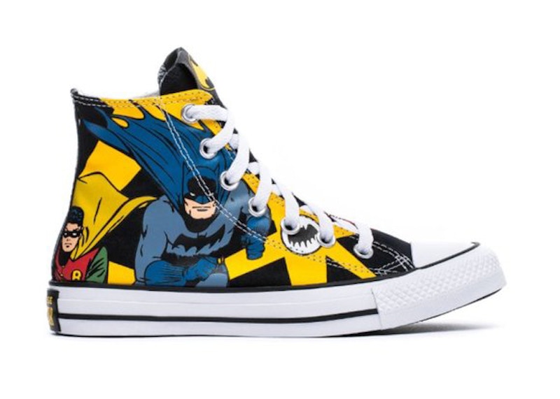 Black yellow deals batman converse