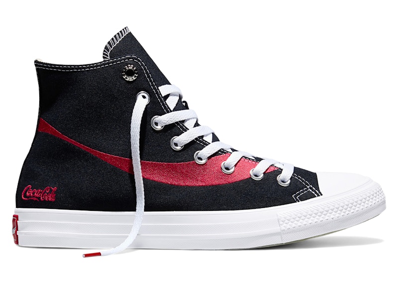 CONVERSE Pre-owned Men's Chuck Taylor All Star Hi Cocacola Sneakers In Black/racing Red