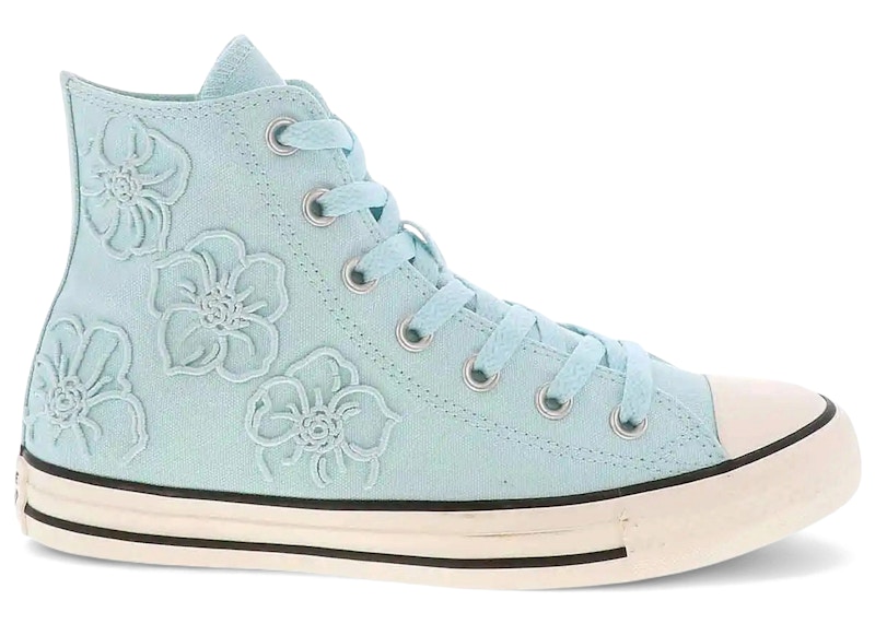 Converse Chuck Taylor All Star Hi Floral (Women's) Sneakers in Rained Out/Egret