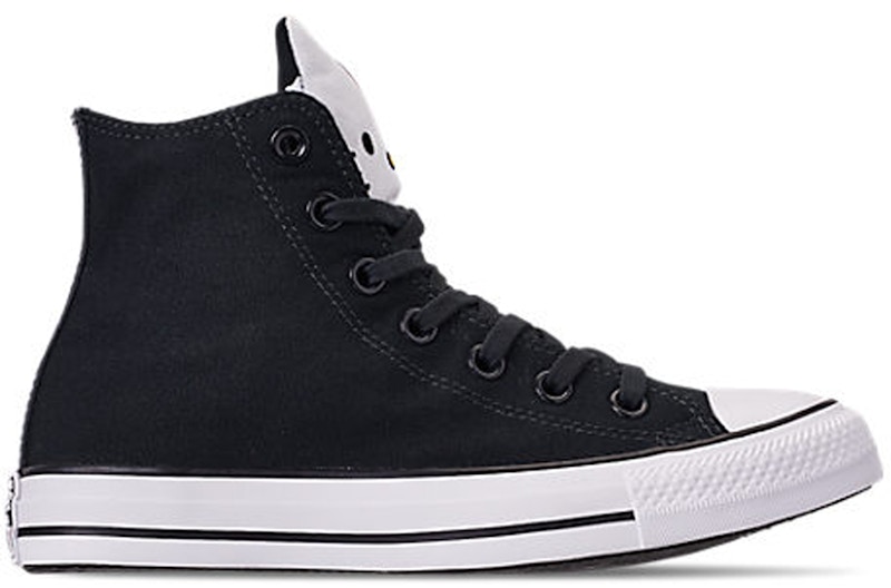 Pre-owned Converse Chuck Taylor All Star Hi Hello Kitty (women's) Sneakers In Black/fiery Red/white