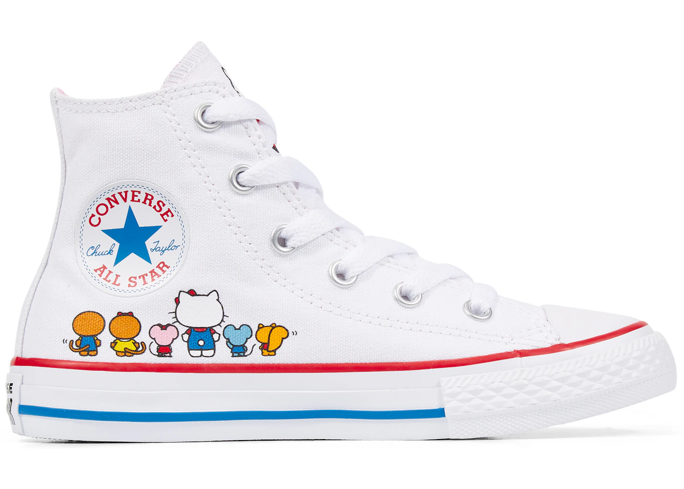 Converse Chuck Taylor All Star Hi Hello Kitty White GS Kids