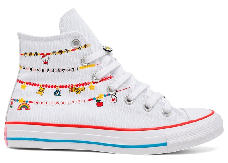 Converse Chuck Taylor All Star Hi Hello Kitty and Friends Charmed