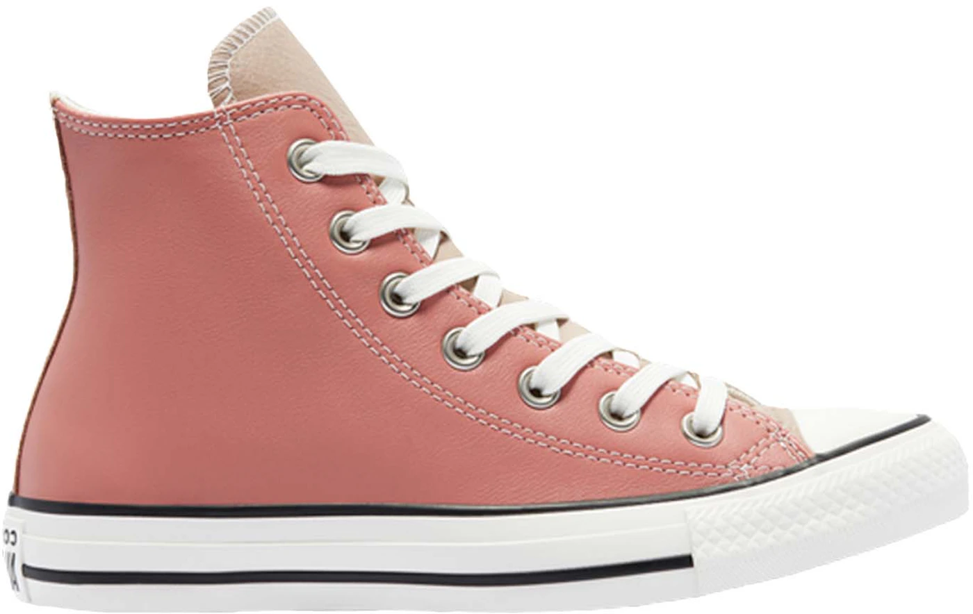 Converse Chuck Taylor All Star Hi Leather Neutral Tones Silt Red Rose ...