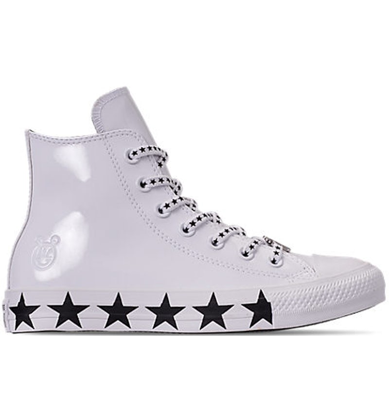 Converse Chuck Taylor All Star Hi Miley Cyrus White Black Stars Women s 563719C US