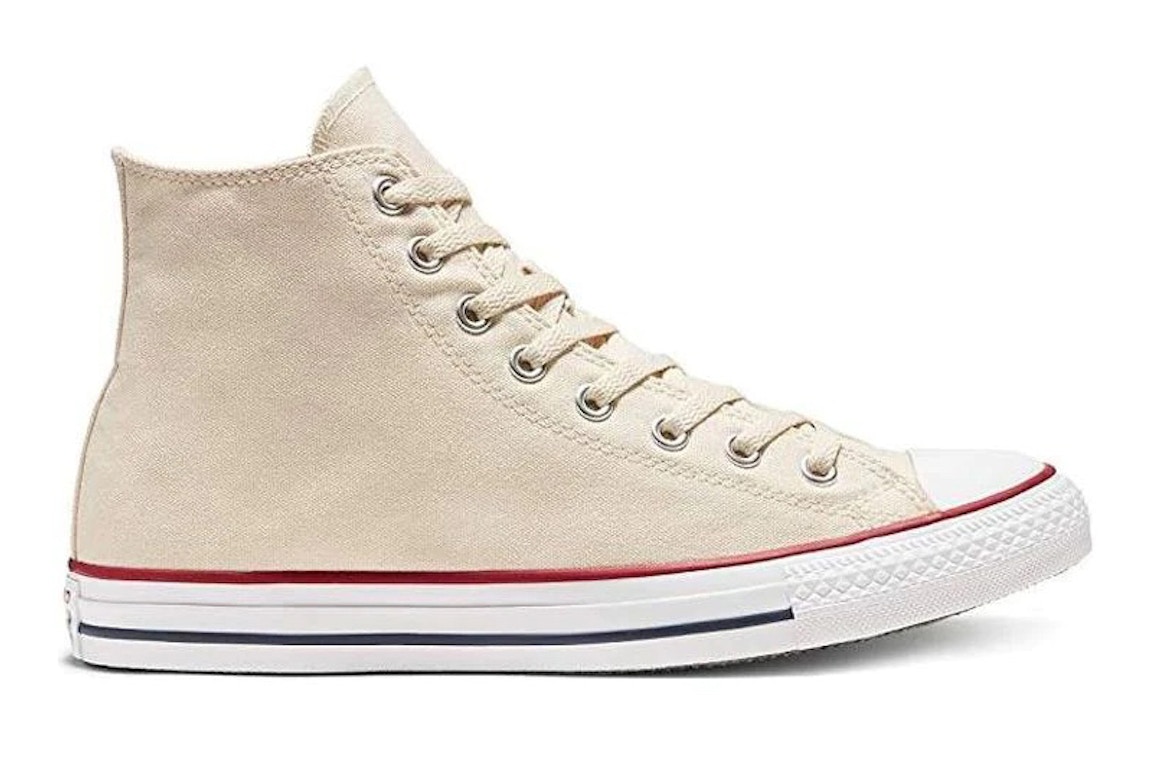 Click to view more detailed imagery on our partner's website Pre-owned Converse Chuck Taylor All-star Hi Natural Ivory In Natural Ivory/white