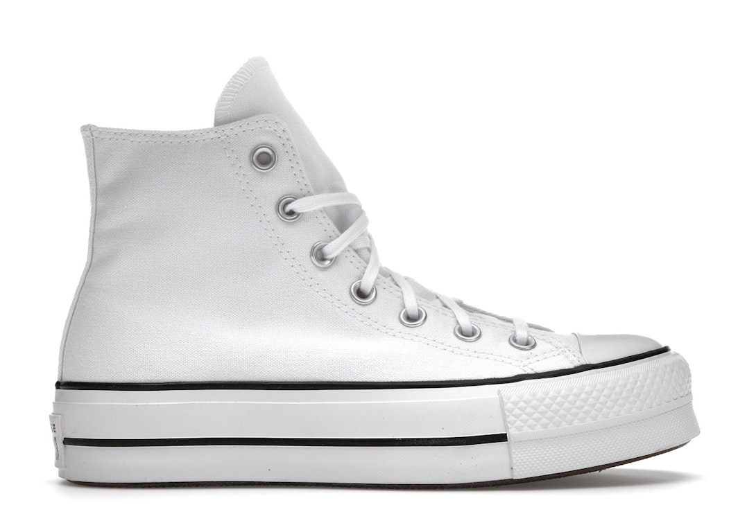 Pre-owned Converse Chuck Taylor All Star Hi Platform White Black (women's) In White/black/white