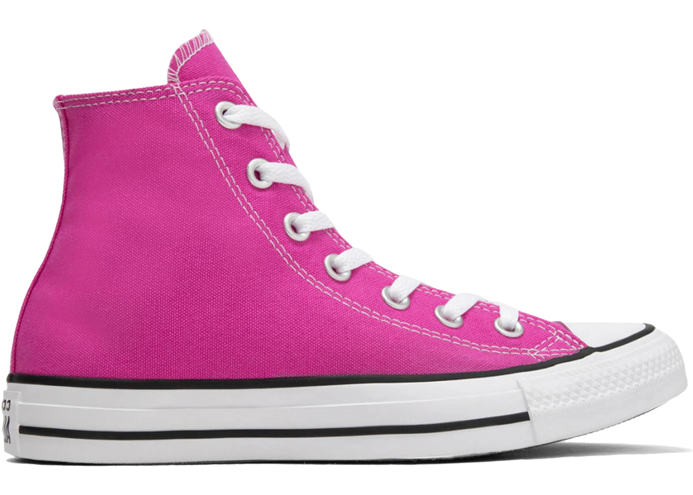 Converse Chuck Taylor All Star Hi Color de temporada Fucsia Blanco