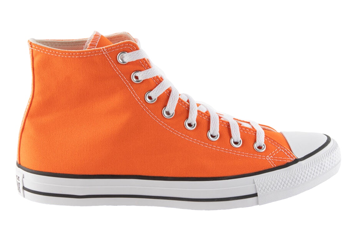 Pre-owned Converse Chuck Taylor All-star Hi Seasonal Color Orange In Orange/white/black