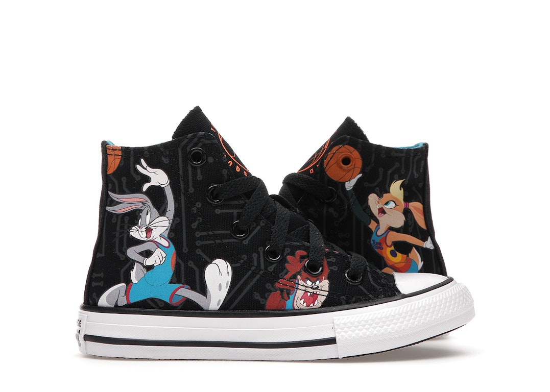 Pre-owned Converse Chuck Taylor All Star Hi Space Jam (ps) In Black/multi/white