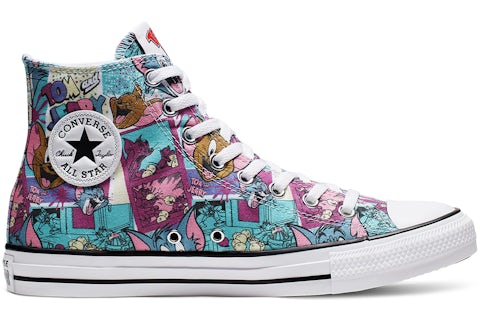 High Top Converse Tom And Jerry 219 Sneakers Converse Tom And