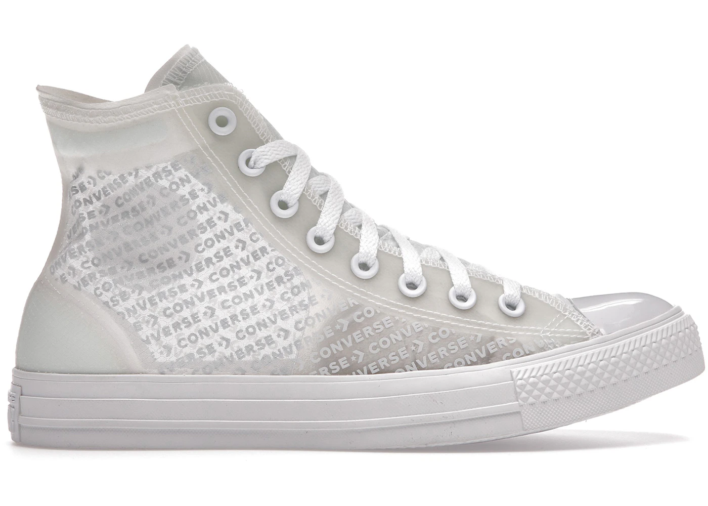 Converse chuck taylor all star translucent mesh high top white Clearance