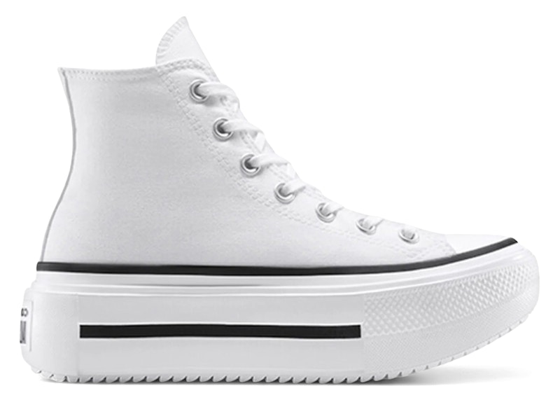 Converse Chuck Taylor All Star Lift Double Stack Hi White Black