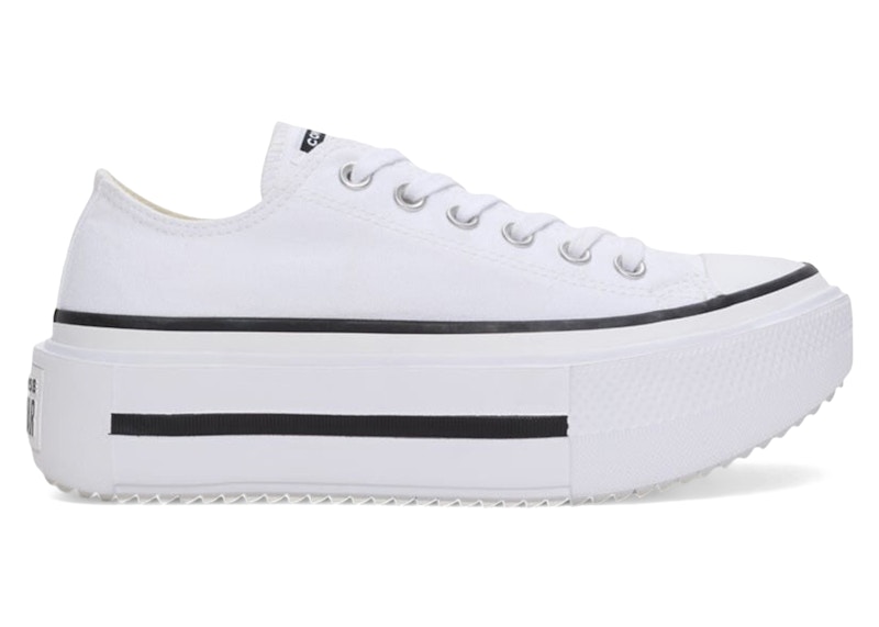 Converse Chuck Taylor All Star Lift Double Stack Low White Black
