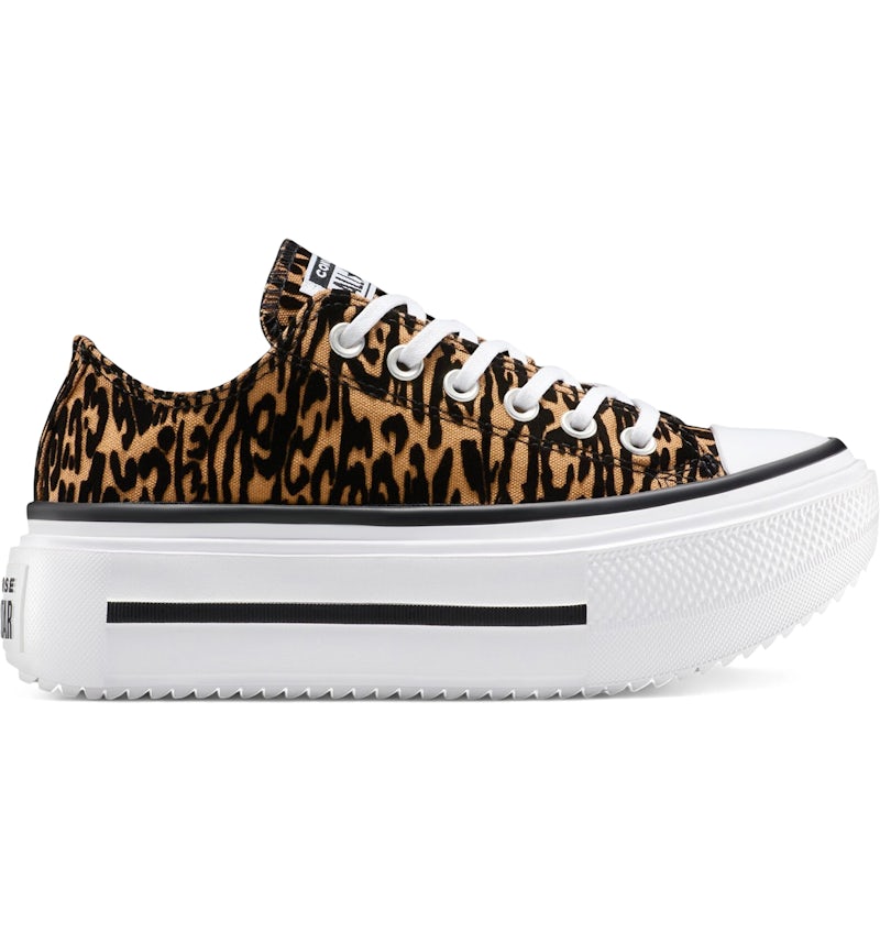Converse Chuck Taylor All Star Lift Double Stack Platform Leopard