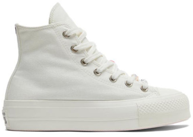 Converse Chuck Taylor All Star Lift Hi White Red (Women's