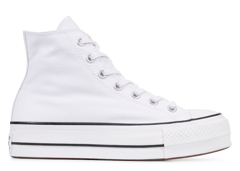 Converse Chuck Taylor All Star Lift Hi White (Women's) - 561676C - US