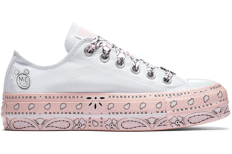 Converse Chuck Taylor All Star Lift Low Miley Cyrus White Women s