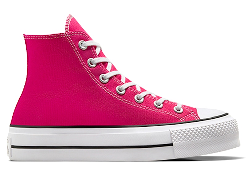 Converse rosa platform best sale