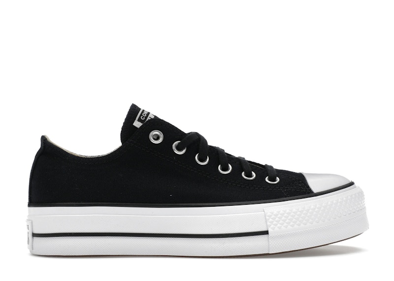 Pre-owned Converse Chuck Taylor All Star Lift Platform Low (women's) Sneakers In Black/white