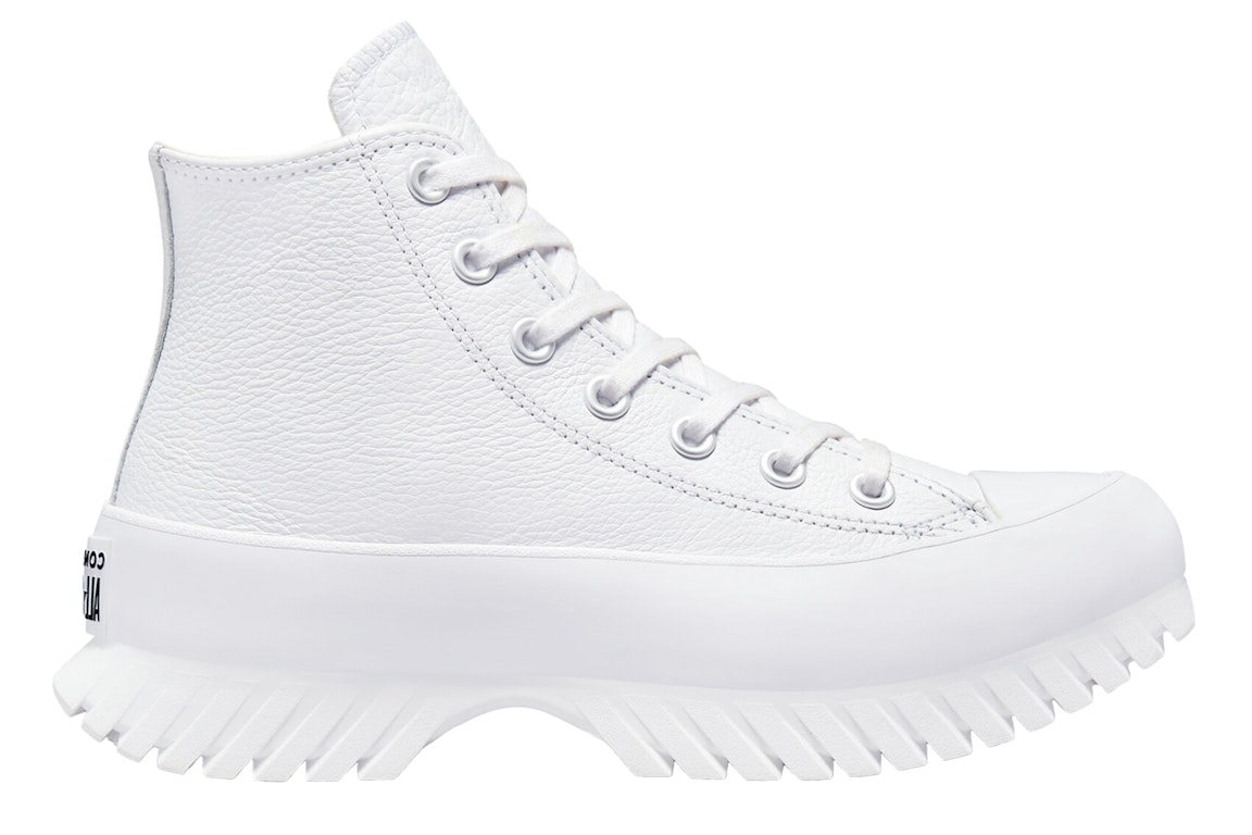 Pre-owned Converse Chuck Taylor All-star Lugged 2.0 Leather White In White/egret/black