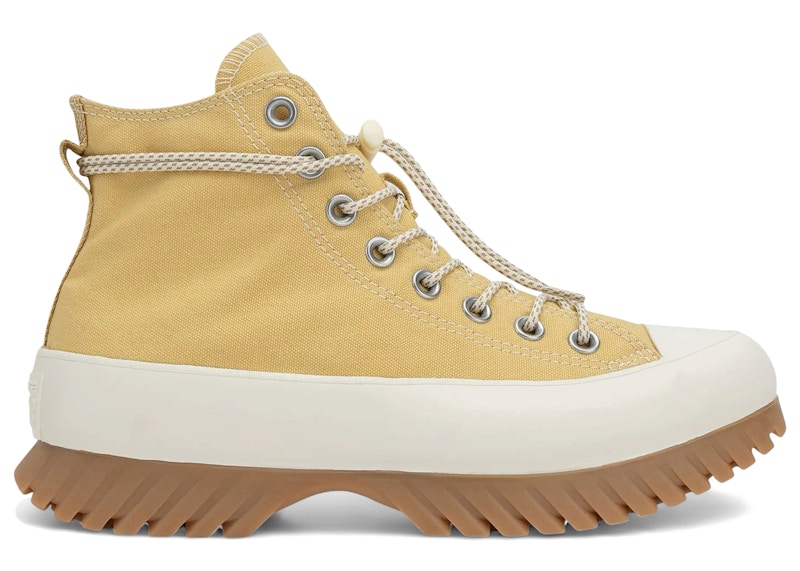 Men's Converse Chuck Taylor All Star Lugged 2.0 Utility Hi Sneakers in Trailhead Gold/Burnt Honey