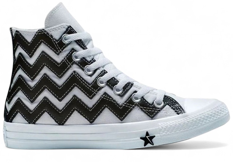 Pre-owned Converse Chuck Taylor All Star Missionv High (women's) Sneakers In White/black In Multi