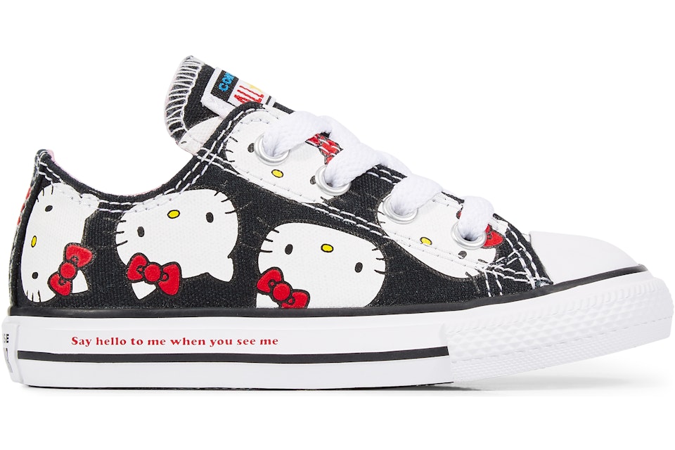Converse Chuck Taylor All-Star Ox Hello Kitty Black (TD) Toddler 