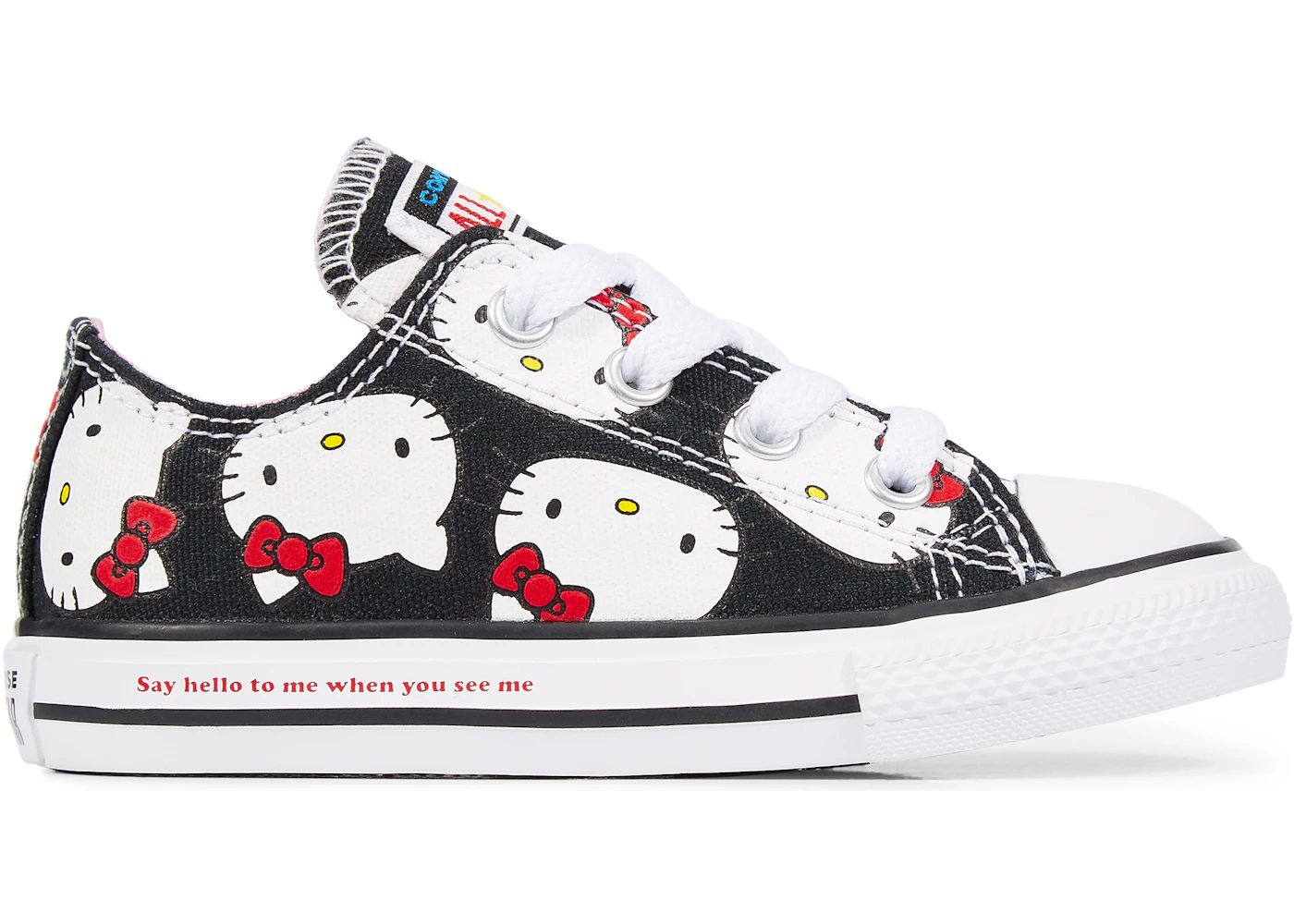 Converse Chuck Taylor All Star Ox Hello Kitty Black TD Toddler