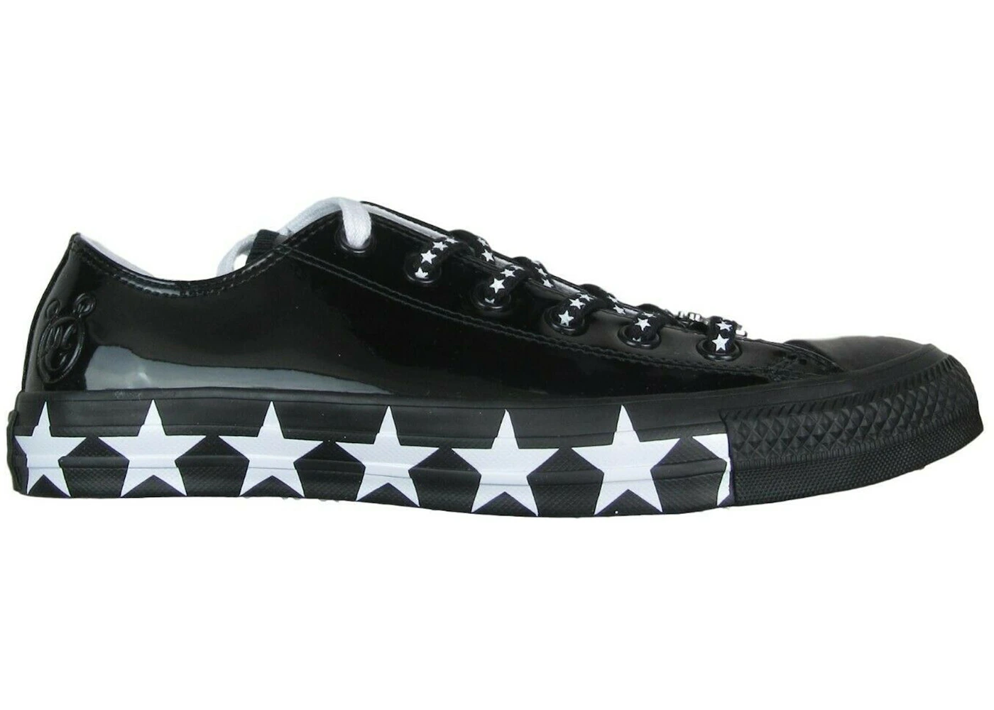 Converse Chuck Taylor All Star Ox Miley Cyrus Black White Stars