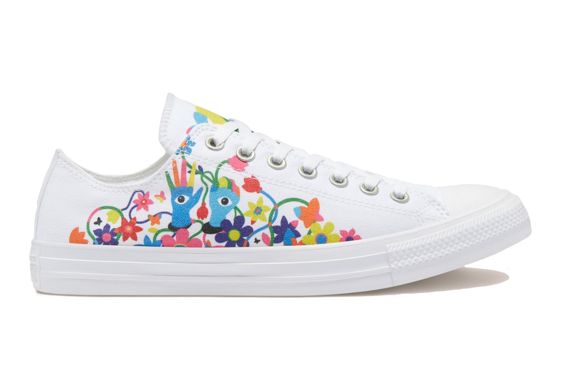 Click to view more detailed imagery on our partner's website Pre-owned Converse Chuck Taylor All Star Ox Pride White (2021) In White/multi/white