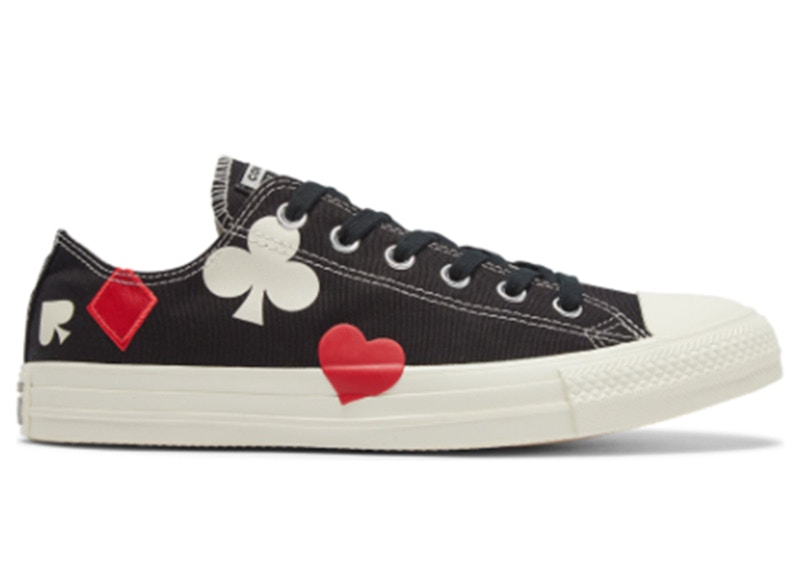 converse queen of hearts low top