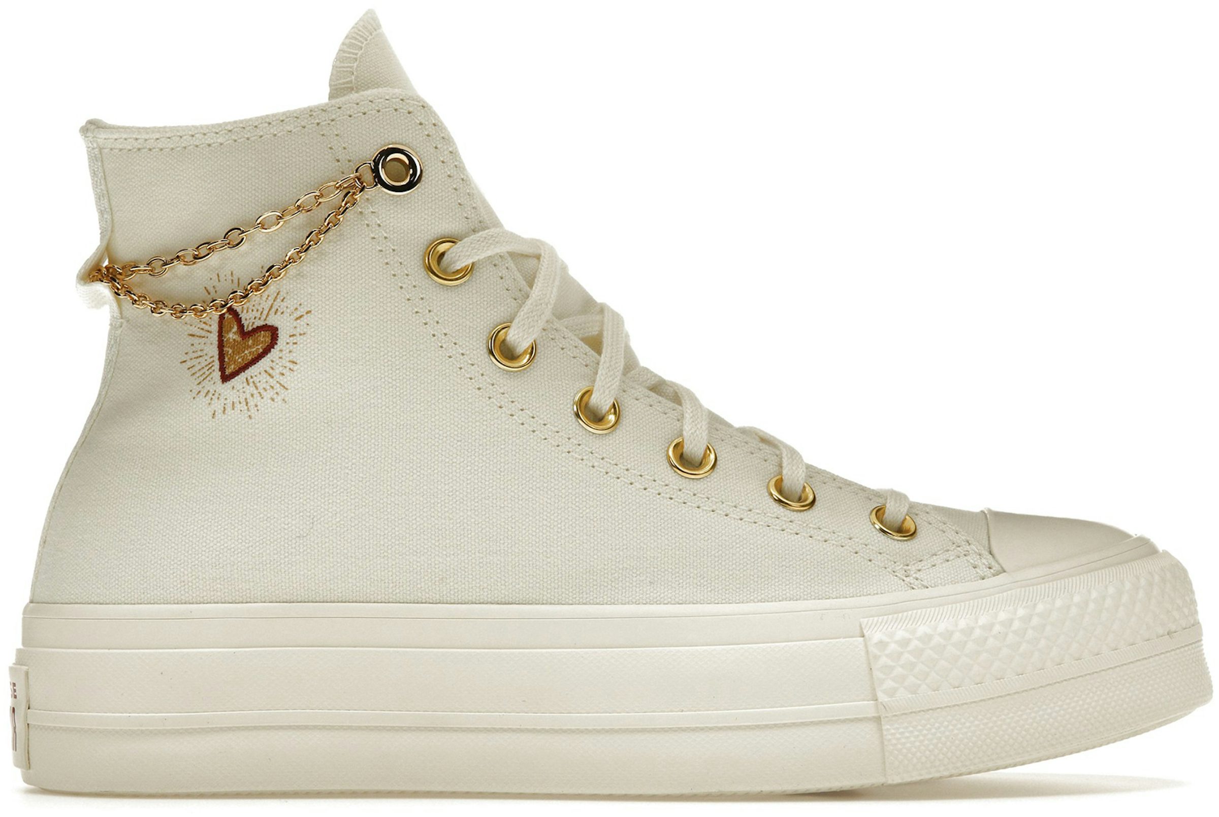 Converse Chuck Taylor Dainty Sneakers In Black With Gold Eyelets