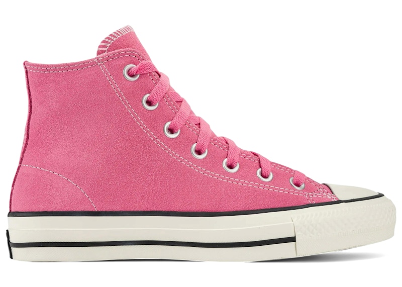 Converse Chuck Taylor All Star Pro Suede Hi (Women's) Sneakers in Oops Pink/Egret/Black
