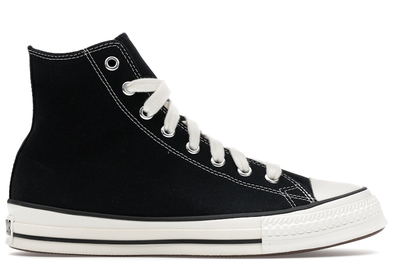 Men's Converse Chuck Taylor All Star Throwback Hi Sneakers in Black/Vintage White/Red
