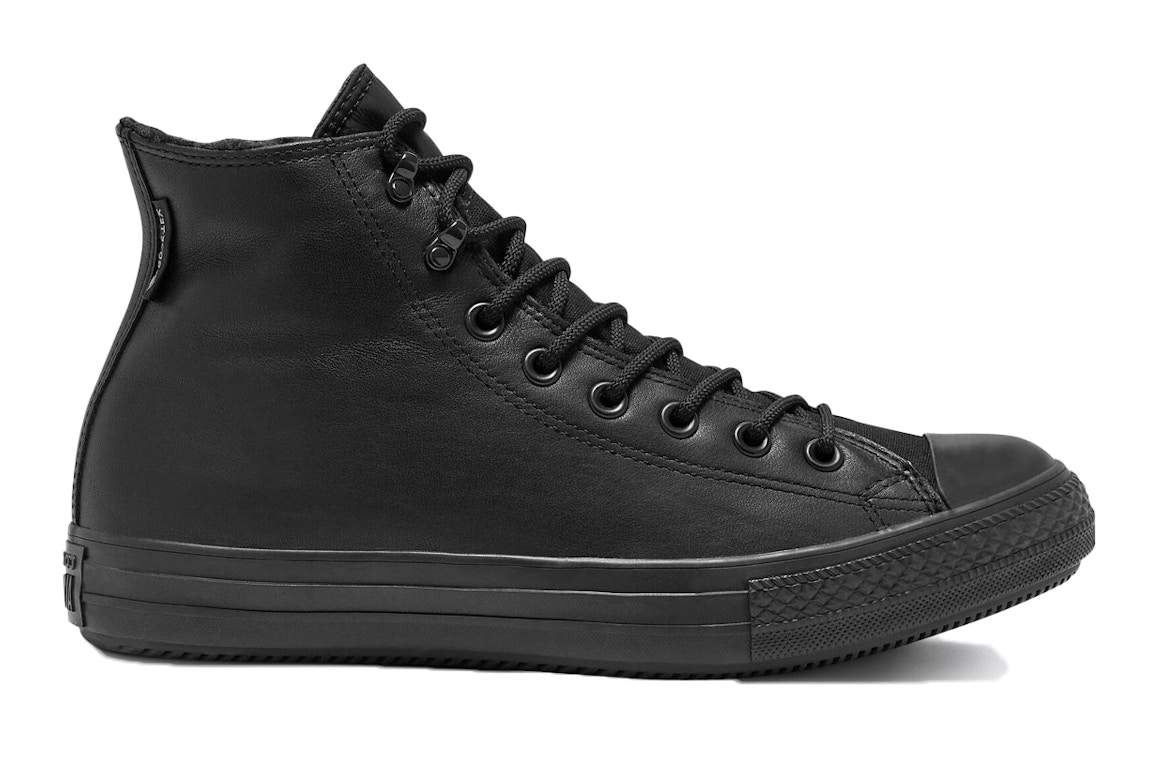 Click to view more detailed imagery on our partner's website Pre-owned Converse Chuck Taylor All-star Winter Hi Gore-tex Leather Black In Black/black