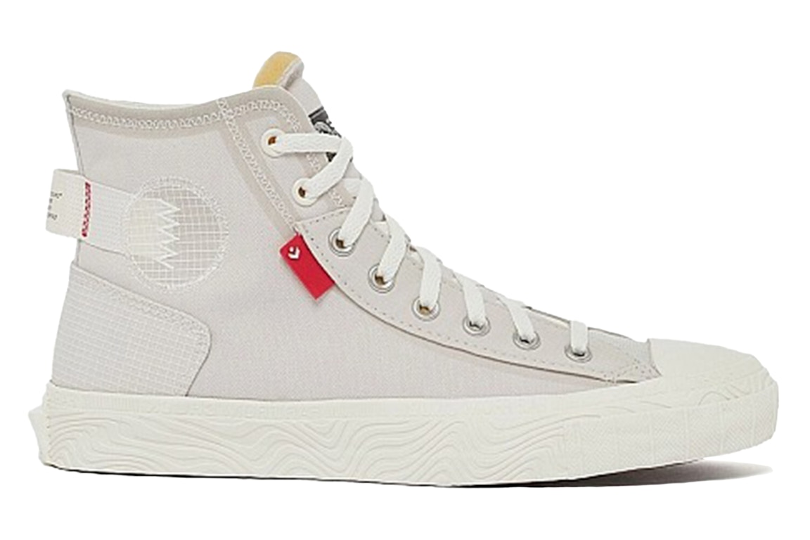 Click to view more detailed imagery on our partner's website Pre-owned Converse Chuck Taylor Alt Star Hi Utility Pale Putty In Pale Putty/egret/university Red