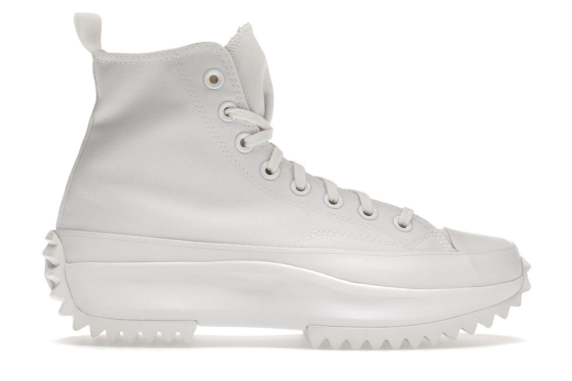 Click to view more detailed imagery on our partner's website Pre-owned Converse Run Star Hike Hi Triple White In White/white/white