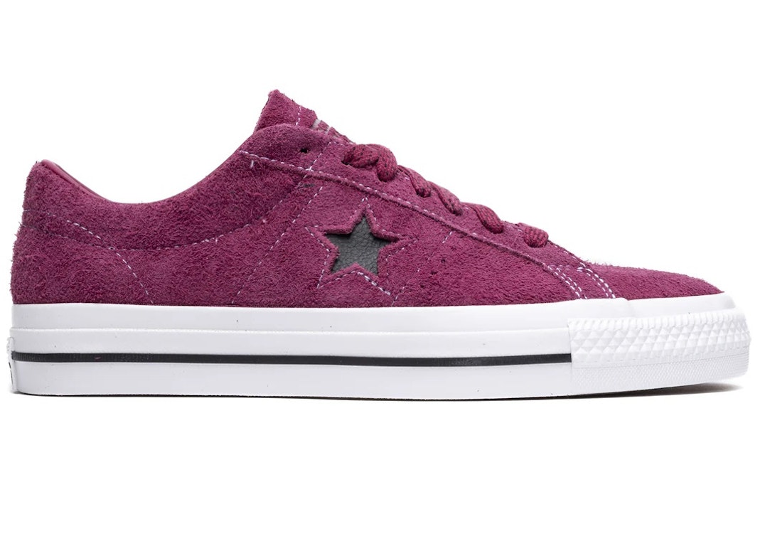 Pre-owned Converse Cons One Star Pro Ox Legend Berry In Legend Berry/white/black