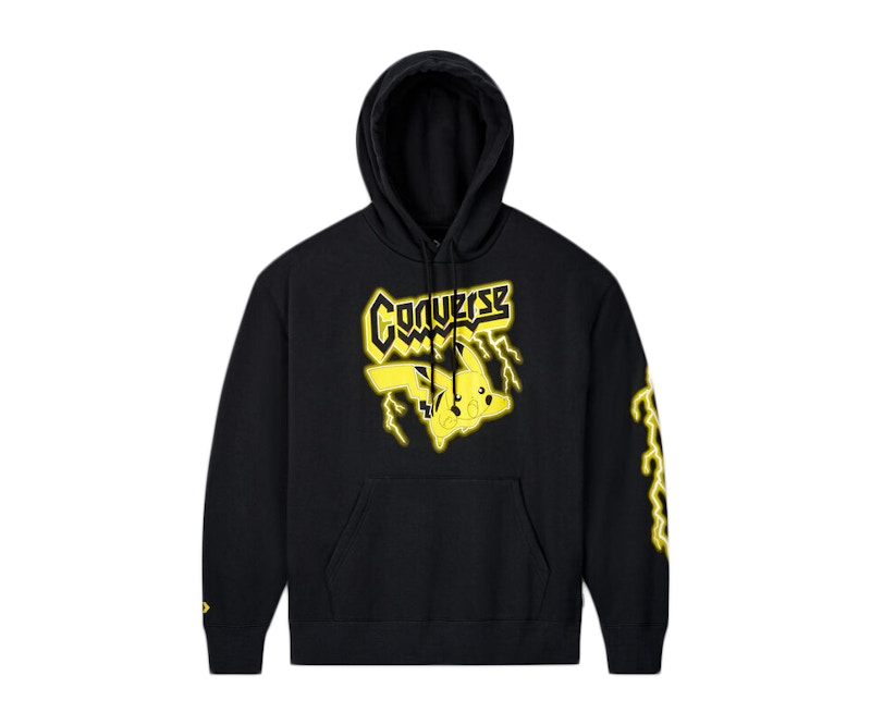 Pre-owned Converse Pokemon 25th Celebration Hoodie In Black