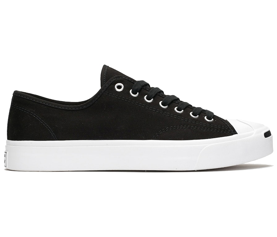 Pre-owned Converse Jack Purcell Canvas Low Black In Black/white
