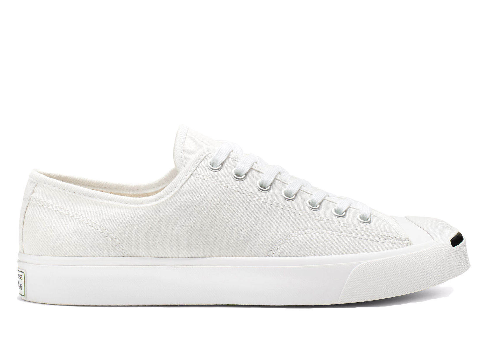 Converse Jack Purcell Canvas Low White شباصات شعر