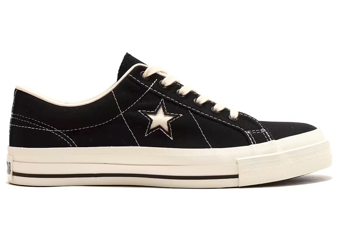 Pre-owned Converse One Star Made In Japan Vintage Canvas Black In Black/white/vintage White