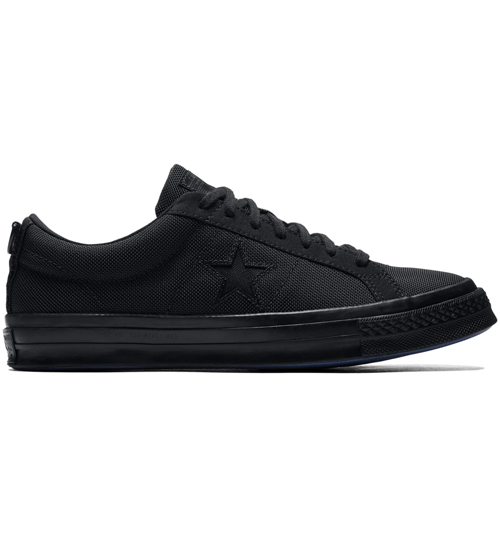 One star converse black best sale