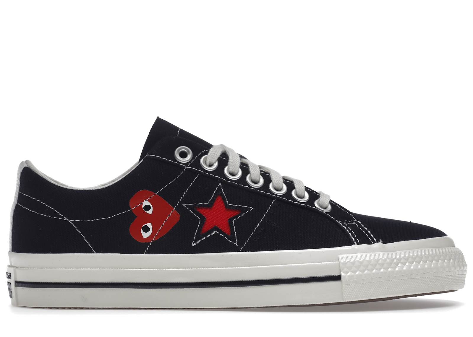 Converse One Star Ox Comme des Garcons PLAY Black - A01791C - US