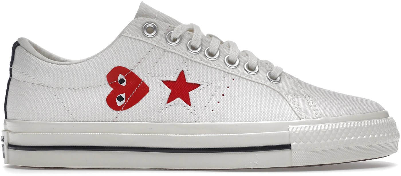 Converse Star Ox Comme des Garcons PLAY White - A01792C - US
