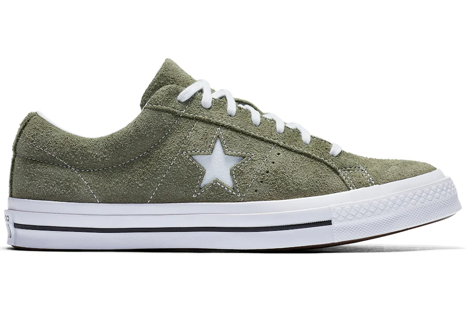 Green suede converse one stars hotsell