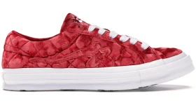 Converse One Star Ox Golf Le Fleur TTC Quilted Velvet Barbados Cherry