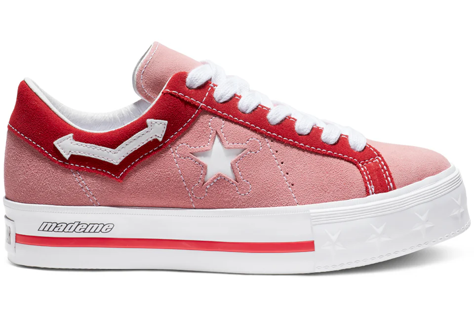 White platform sales one star converse