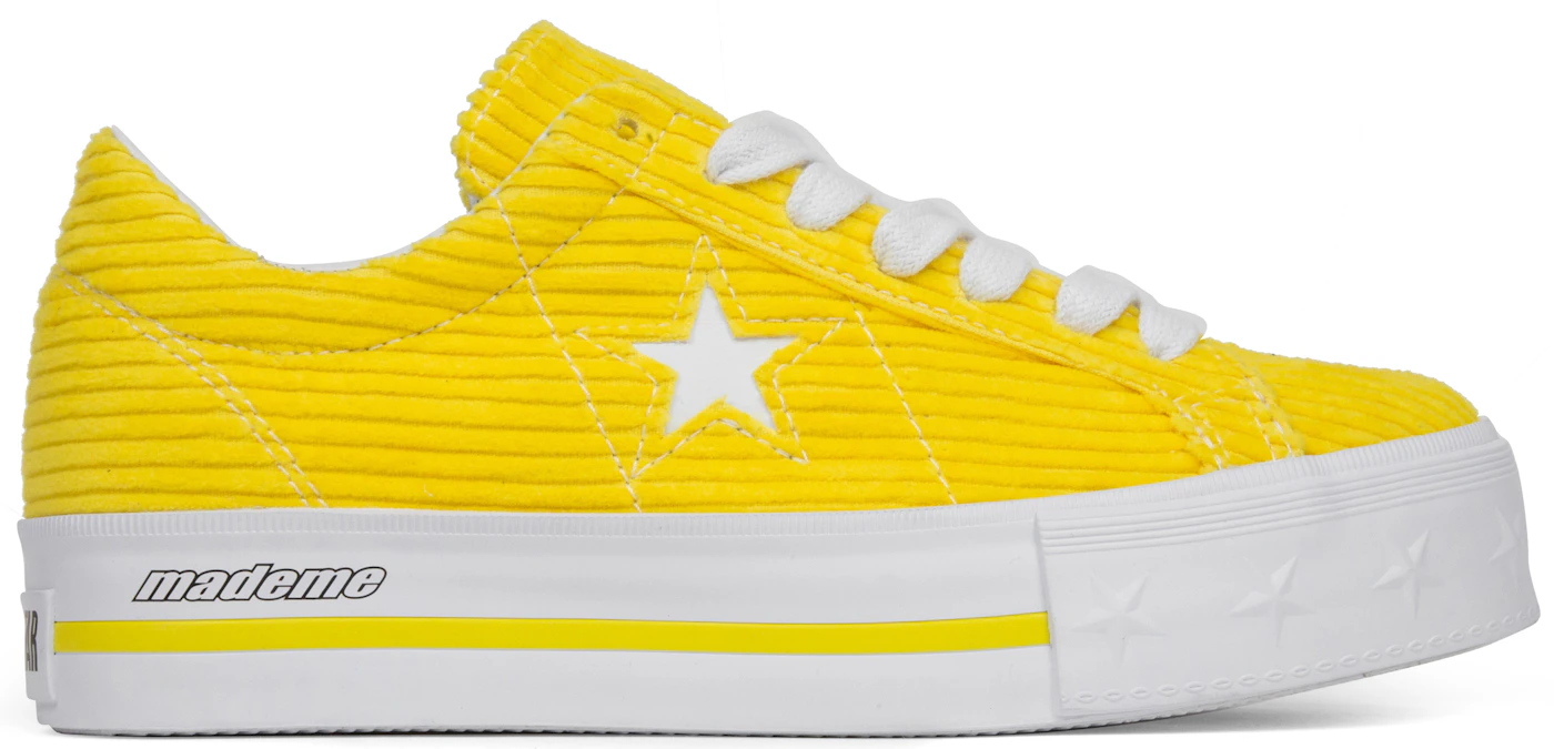 Seguro Conclusión fuga Converse One Star Platform Ox MadeMe Vibrant Yellow (Women's) - 561393C - US